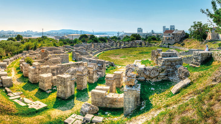 Roman ruins in Salona, Croatia